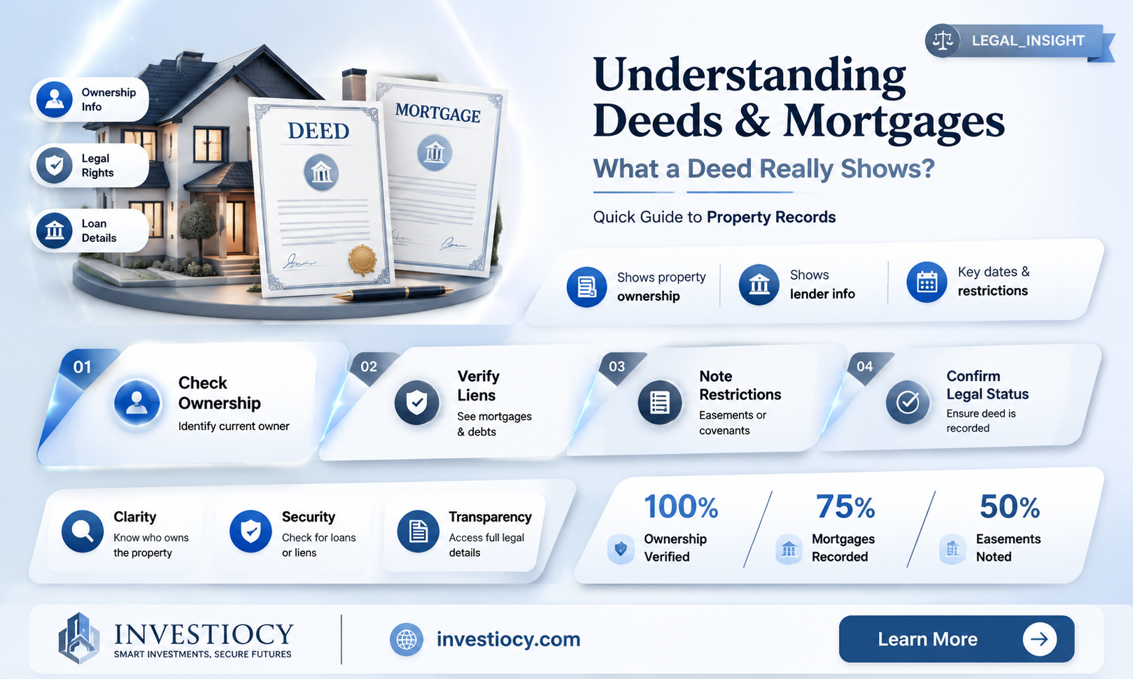does a deed show a mortgage