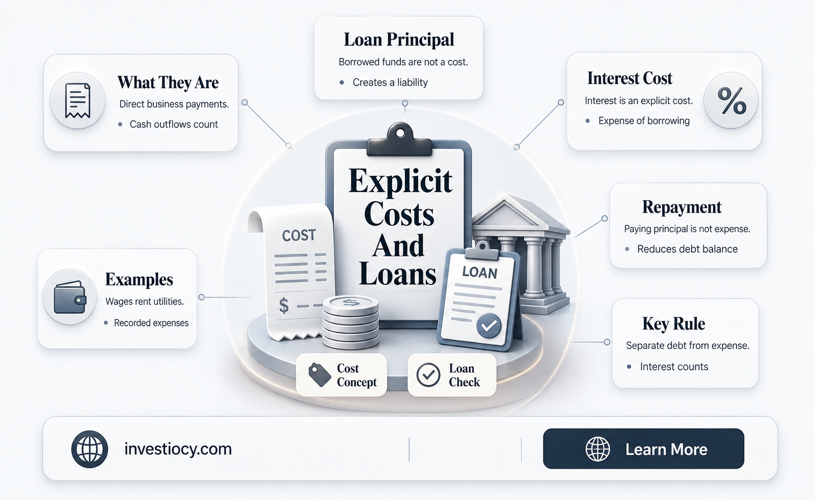 does explicit costs include loans