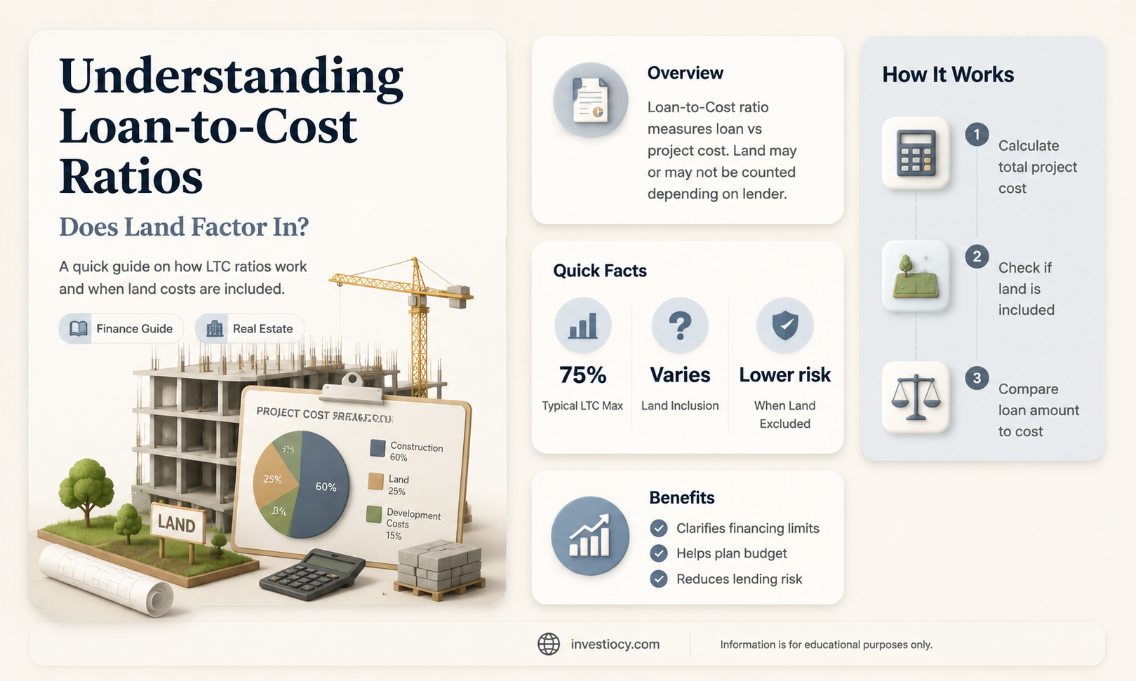 does loan to cost include land
