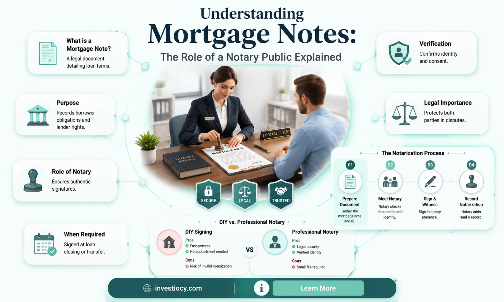 does a notary public have to sign a mortgage note