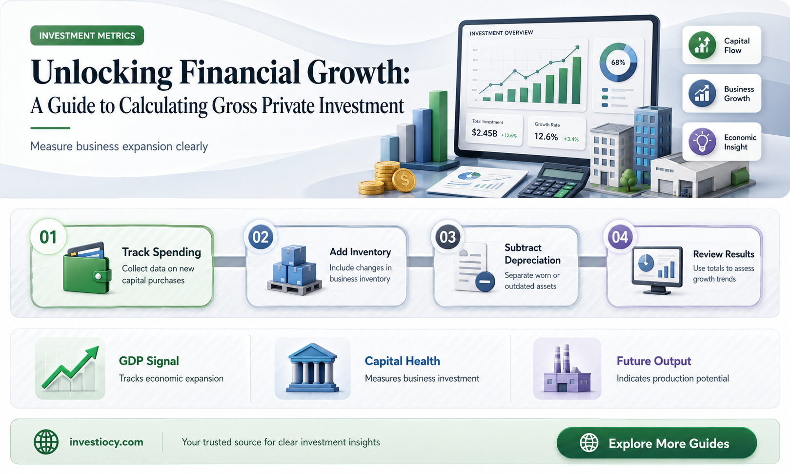 how to calculate gross private investment