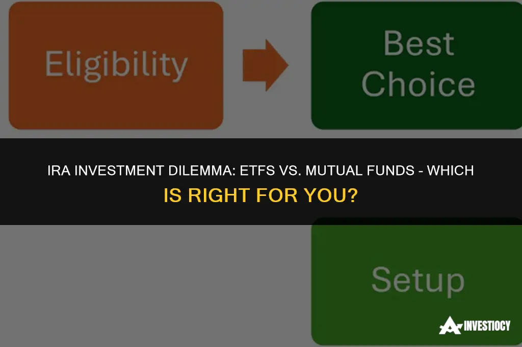 what should I invest ira in etf or mutual fund